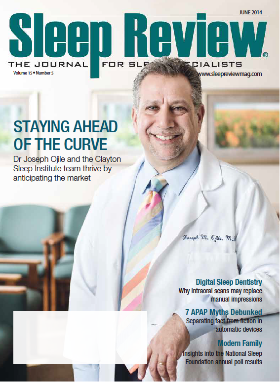 Dr. Joseph Ojile on the cover of Sleep Review